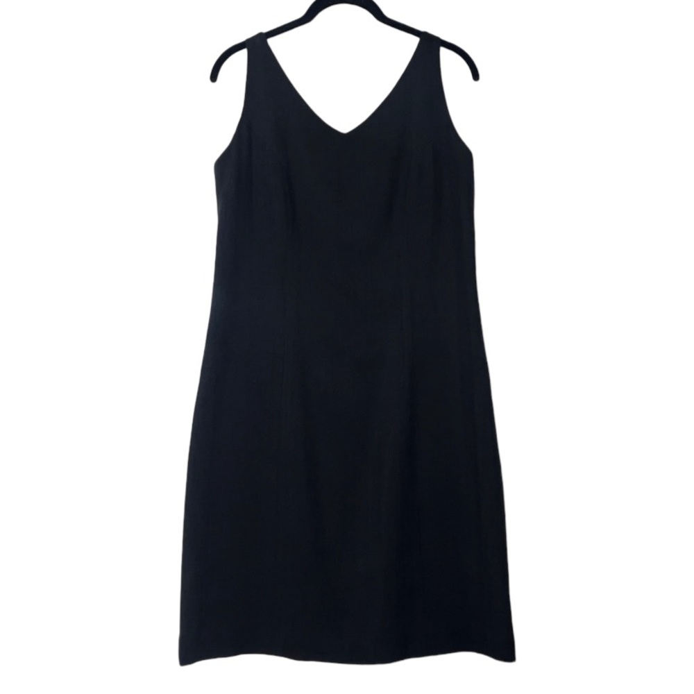 Tommy Bahama Silk Sheath Dress Sleeveless Tank women's size 8 black - Picture 2 of 10